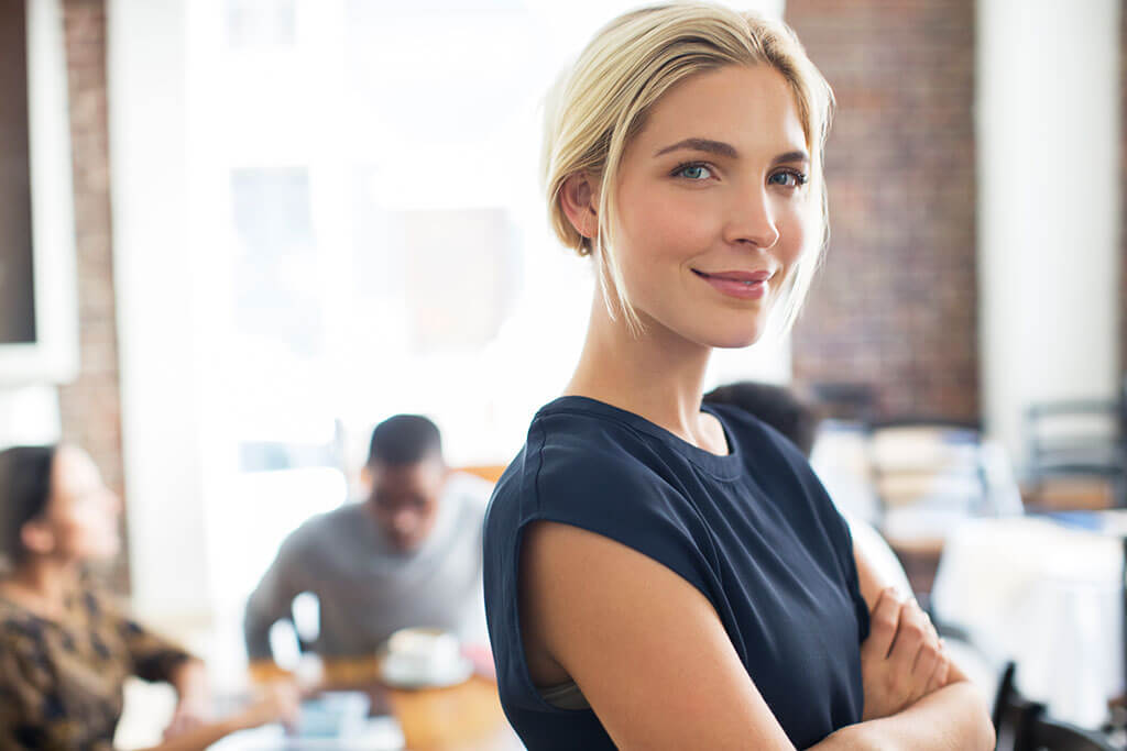 女商人在办公室